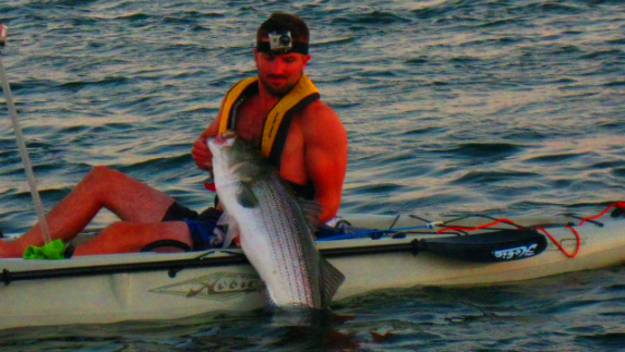 hobie kayak striped bass fishing cape cod