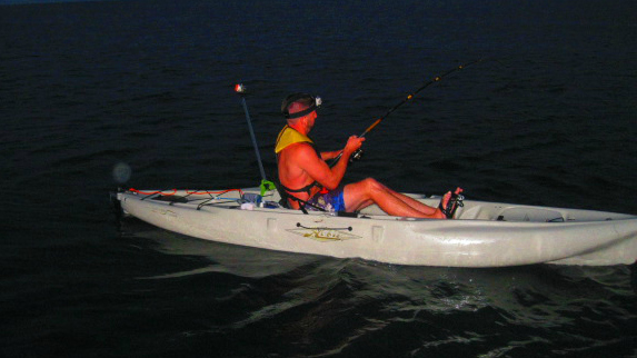 night kayak fishing cape cod