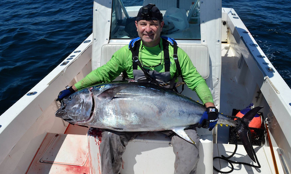 spin casting for tuna on cape cod