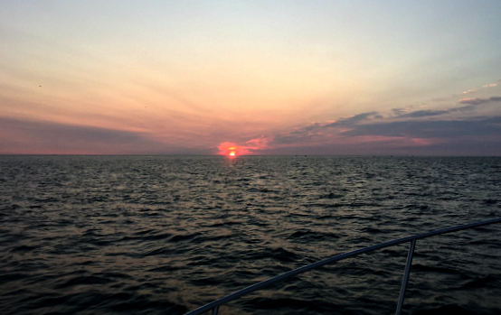 sunrise cape cod striped bass fishing july, 2015