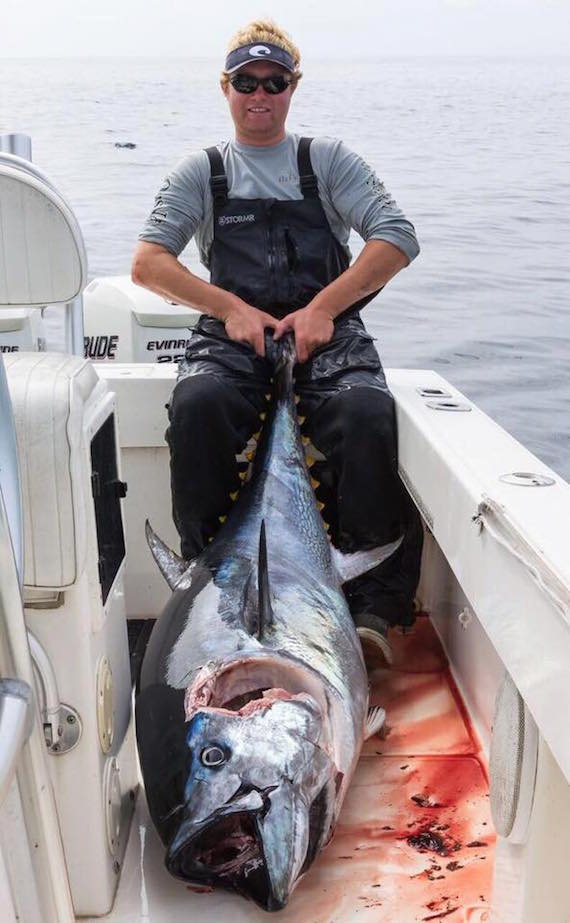 Cullen Lundholm with bluefin tuna