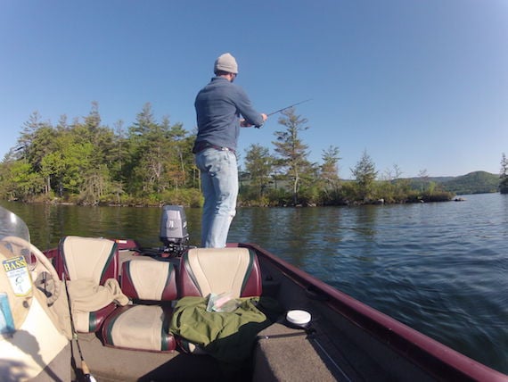 casting for smallmouth bass