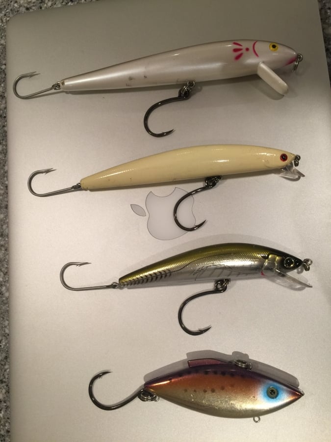 Swapping some of my trout lures over to single hooks