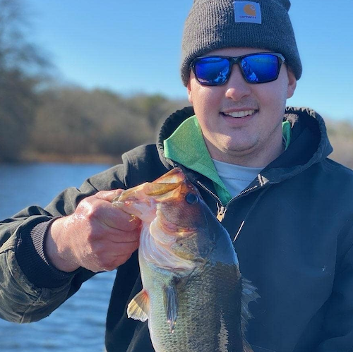 Winter Largemouth Bass Fishing on Cape Cod