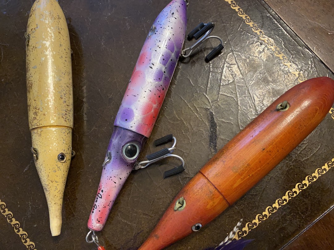  Multi Colors Fishing Lure, Beautiful Handmade Wooden