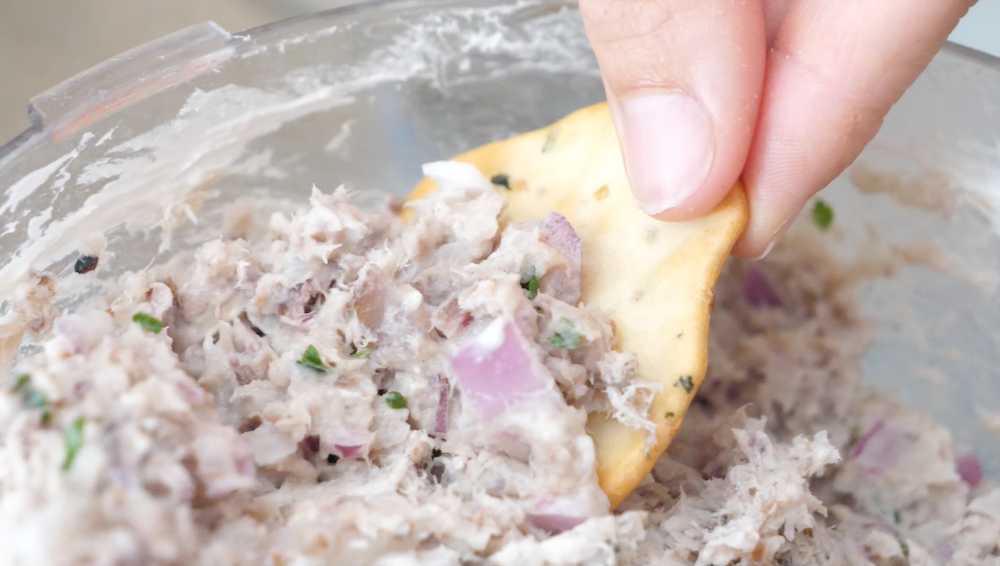 cape cod smoked bluefish pate with crackers