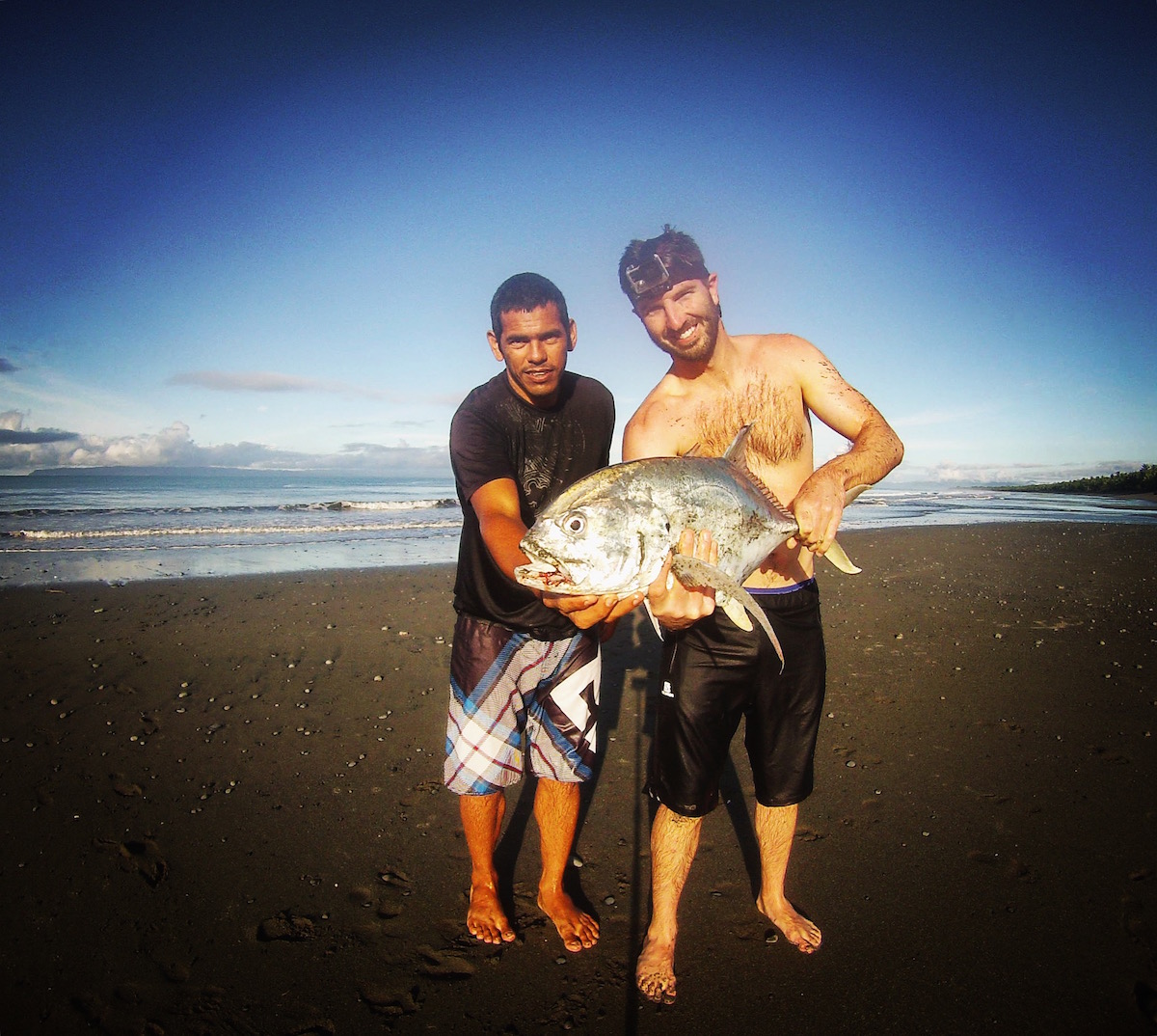 Costa Rica Surf Casting  Big Jack Crevalle On Light Tackle