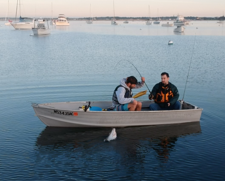 Fluke Fishing on Cape Cod from a Row Boat